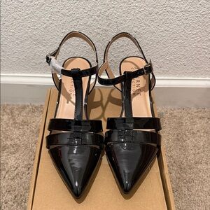 “New” Journee Collection JAZLYNN Black Patent Heels size7